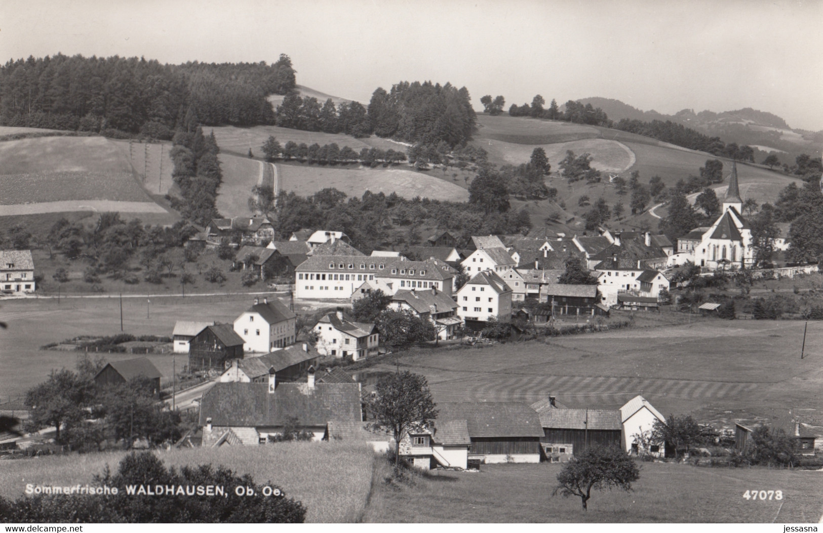 AK - OÖ - Waldhausen - Ortsansicht - 1957 - Perg