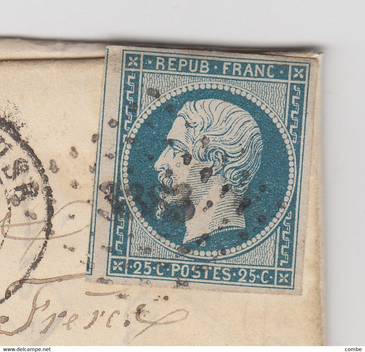 LETTRE. PRESIDENCE N° 10.  22 JUIL 1853. HAUTE-GARONNE. TOULOUSE. PC 3383. POUR LYON - 1852 Louis-Napoleon