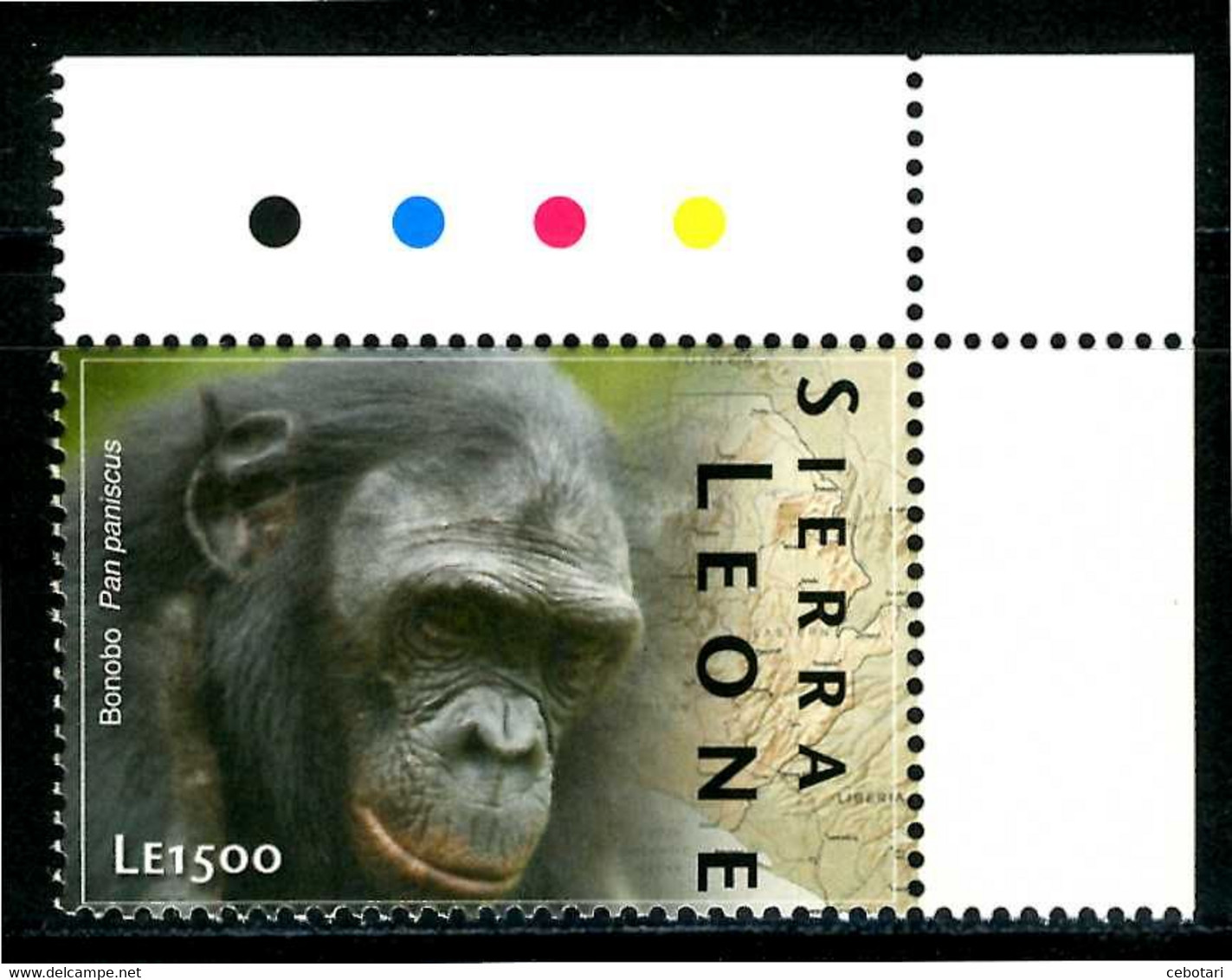 SIERRA LEONE** - Scimpanze' - 1 Val. MNH. - Chimpanzees