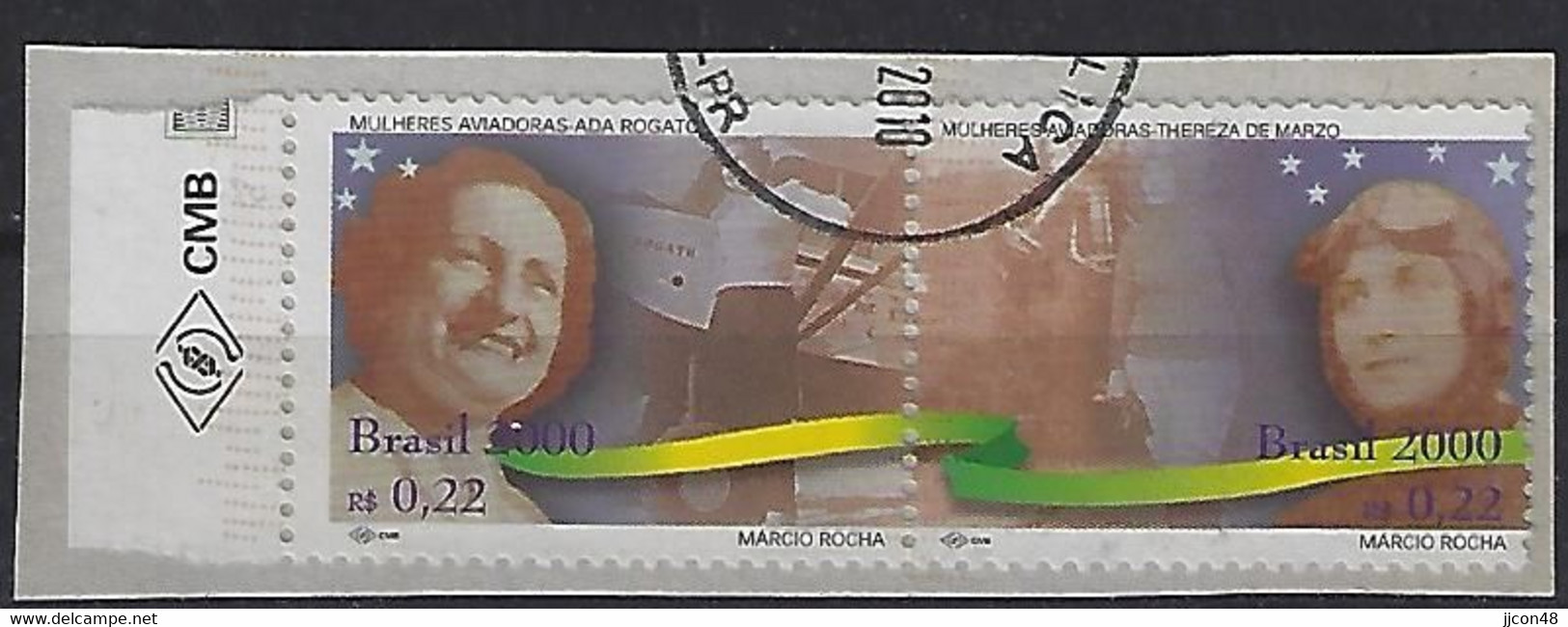 Brazil 2000   Air Pioneers (o) Mi.2995,2996 - Usados