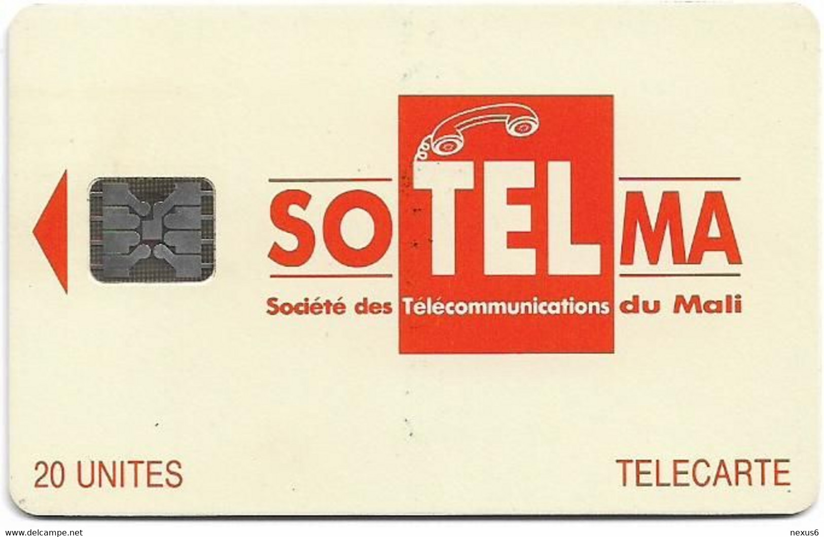 Mali - SoTelMa - Orange Logo, Cn. C3C000684, SC5 Iso, 06.1994, 20U, Used - Mali