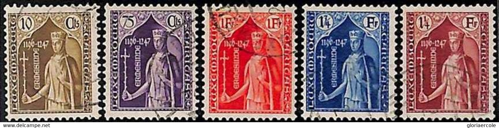 94917a  - LUXEMBOURG  - STAMPS  -  Yvert # 239 / 243 -  Very Fine USED - 1882 Allegory