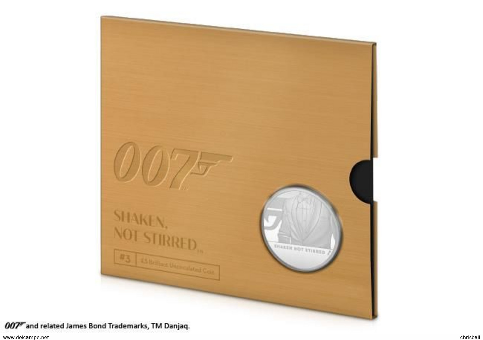 Great Britain UK £5 Coin James Bond - 2020 Royal Mint Pack - 5 Pounds