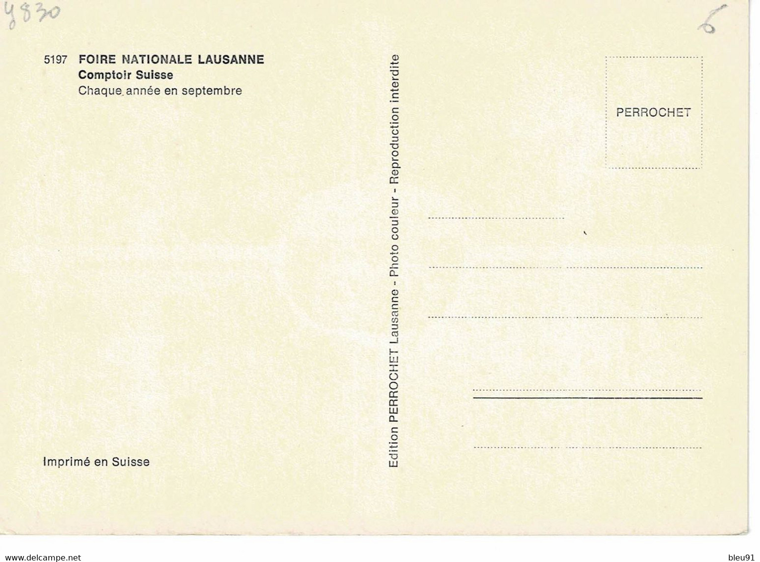 CARTE MAXIMUM FOIRE DE LAUSANNE 1969 COMPTOIR SUISSE - Cartoline Maximum