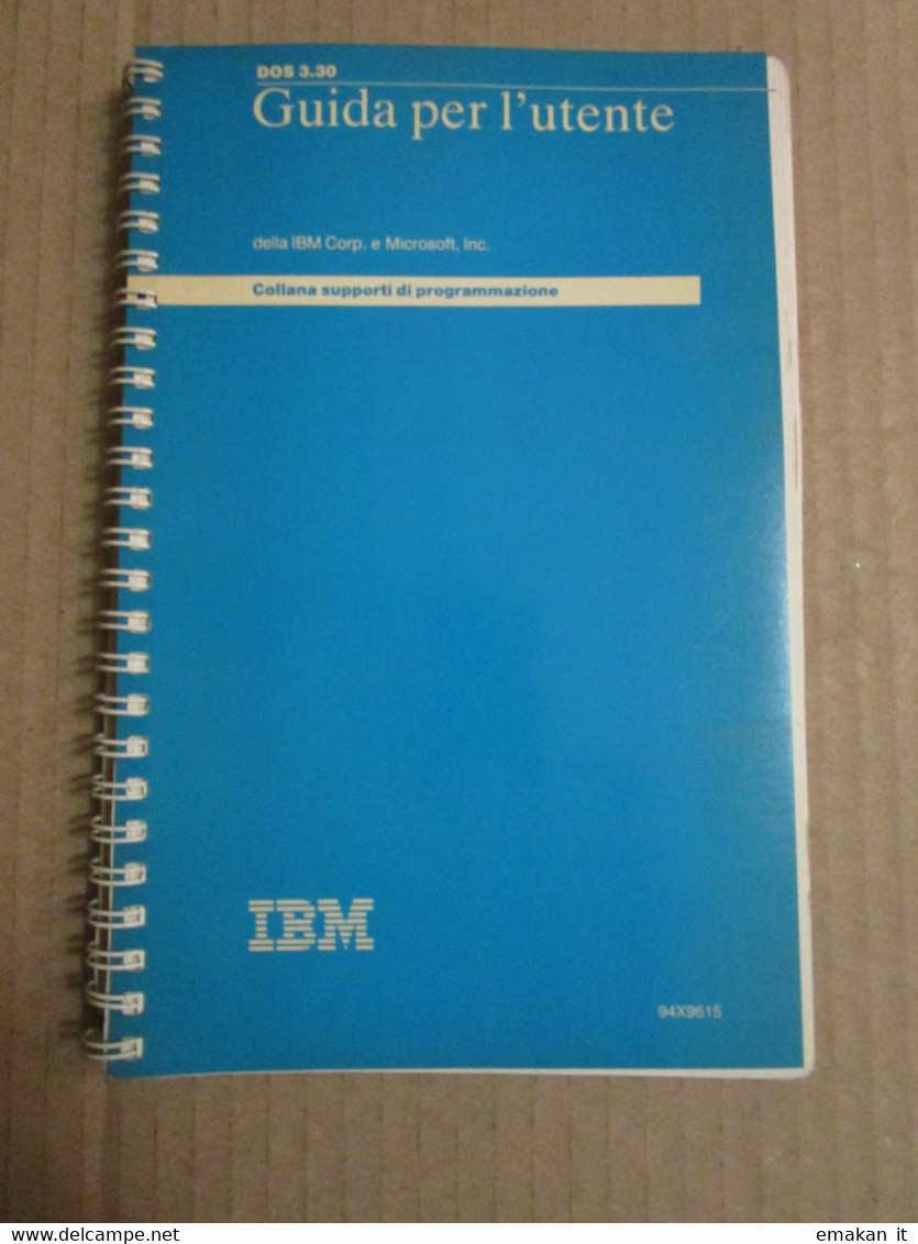 # MANUALE IBM DOS 3.30 - Informatik