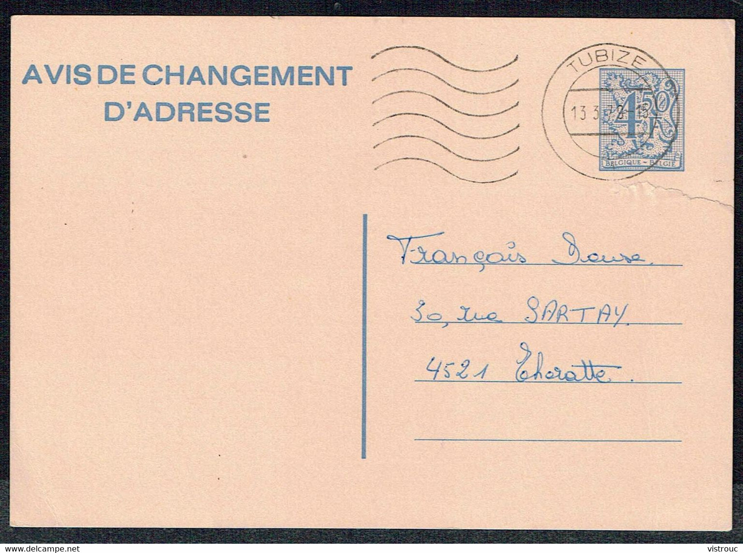 Changement D'adresse N° 21 III F (texte Français) - Circulé - Circulated - Gelaufen - 1979. - Adressenänderungen