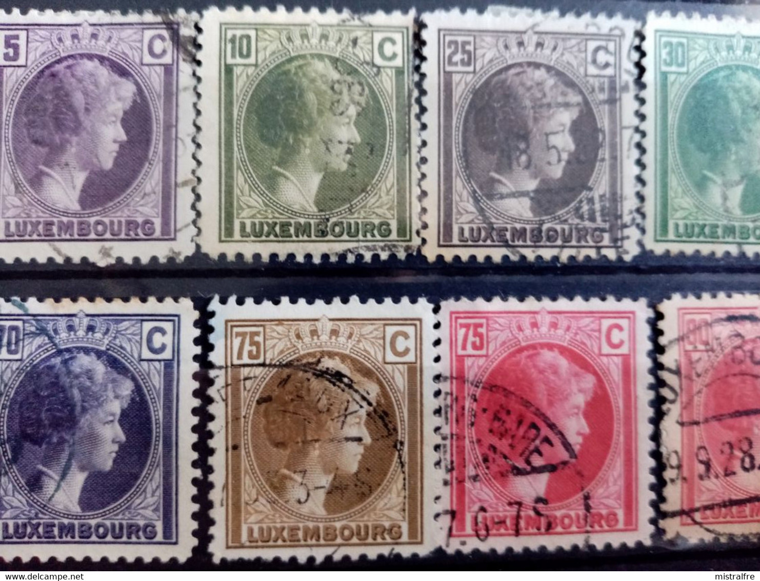 LUXEMBOURG.1882 à 1928. N° 47 à 208. Lot de 59 timbres oblitérés  . Côte YT 2020  : 30,85 €