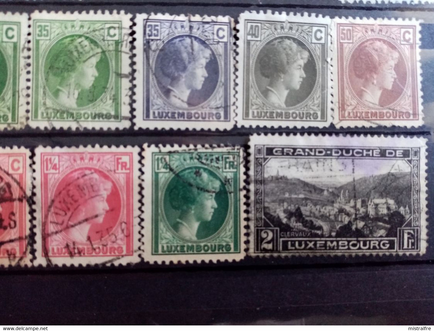 LUXEMBOURG.1882 à 1928. N° 47 à 208. Lot de 59 timbres oblitérés  . Côte YT 2020  : 30,85 €