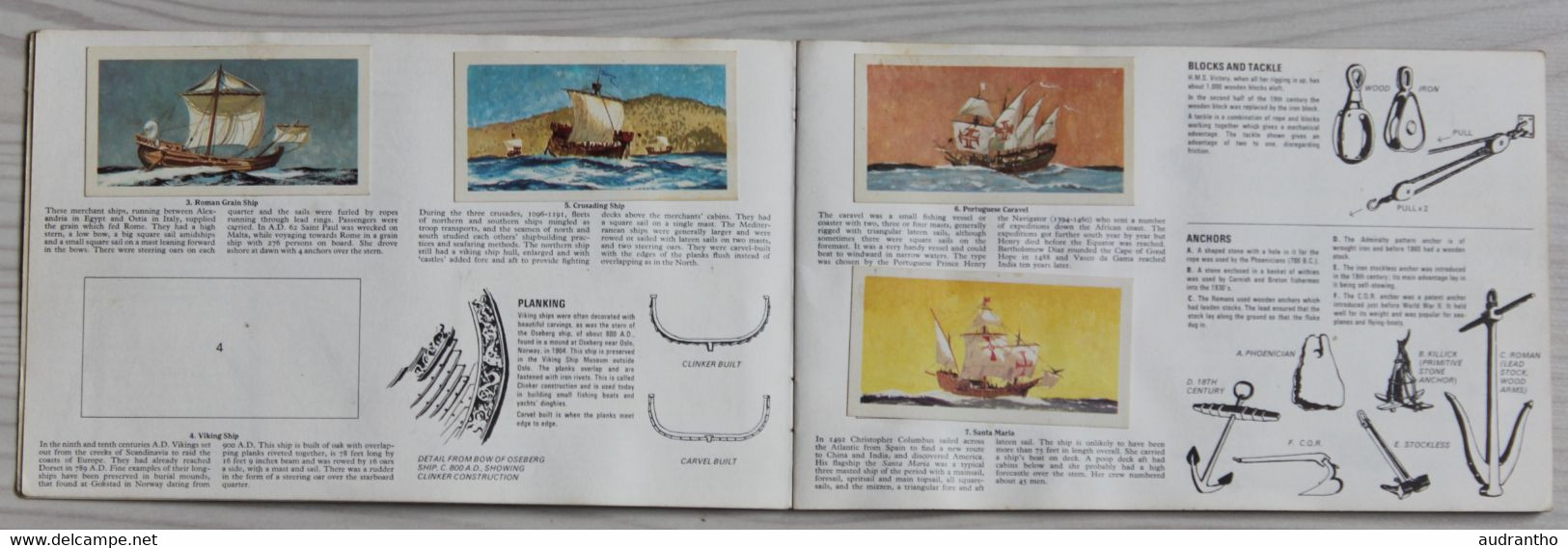 Album The Saga Of Ships Brooke Bond 50 Picture Cards Voiliers Paquebot Navire De Guerre ... - Albums & Catalogues