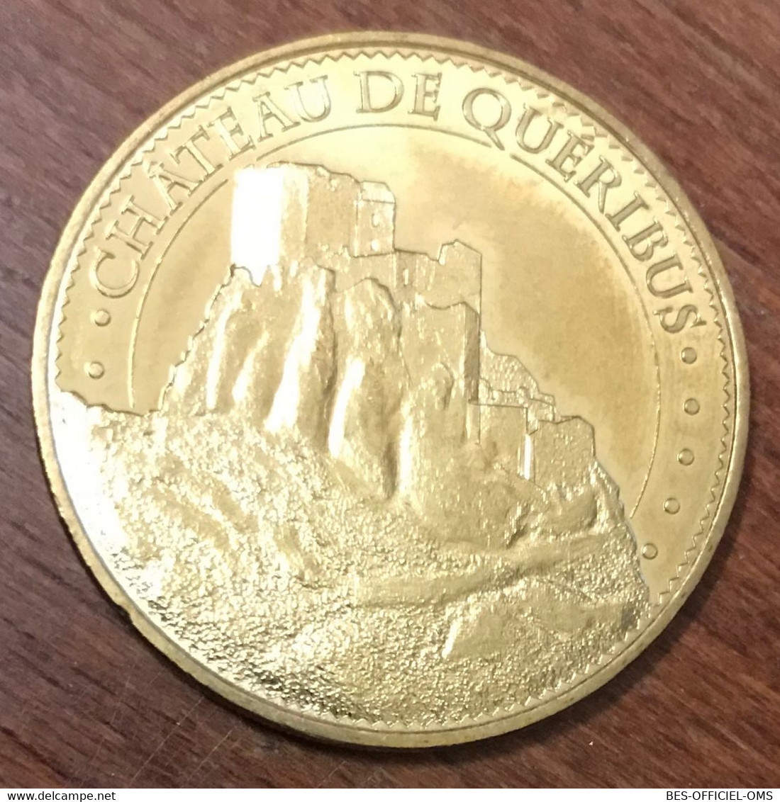 11 CHÂTEAU DE QUÉRIBUS MDP 2015 MÉDAILLE SOUVENIR MONNAIE DE PARIS JETON TOURISTIQUE MEDALS COINS TOKENS - 2015