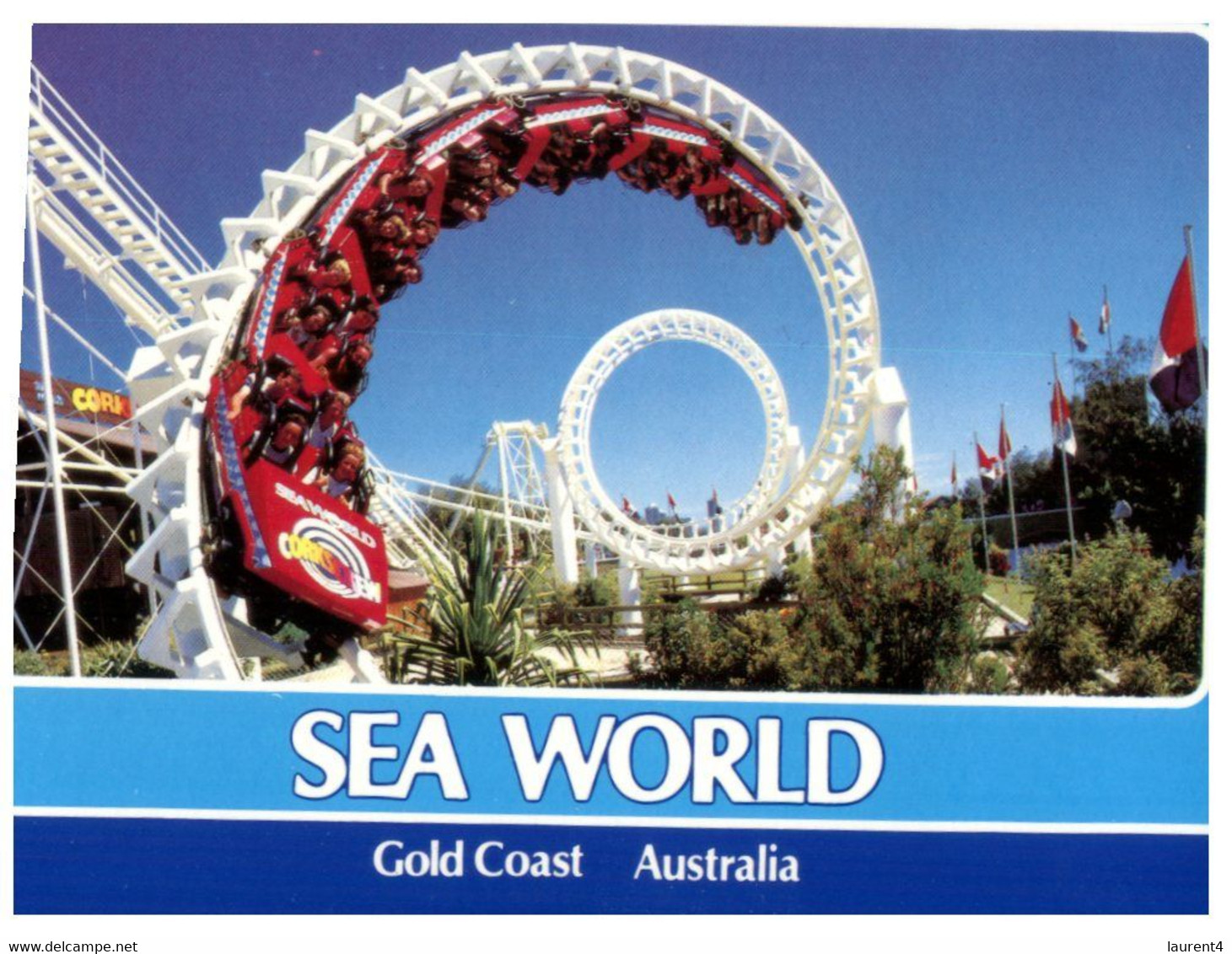 (V 25) Australia - QLD - Sea World - Cockscrew Ride - Gold Coast