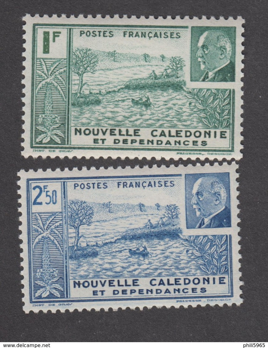 Colonies Françaises -Timbres Neufs** -Nouvelle Calédonie -Pétain - N° 193 Et 194 - 1941 Série Maréchal Pétain