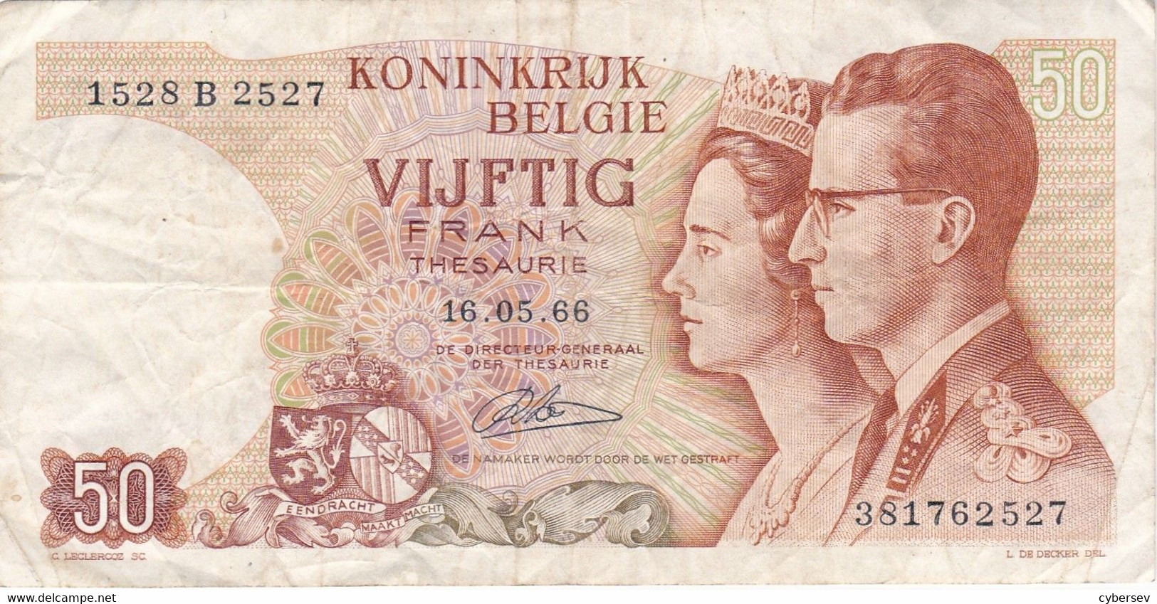 Royaume De Belgique : Cinquante Francs - 2 Scannes - Sonstige & Ohne Zuordnung