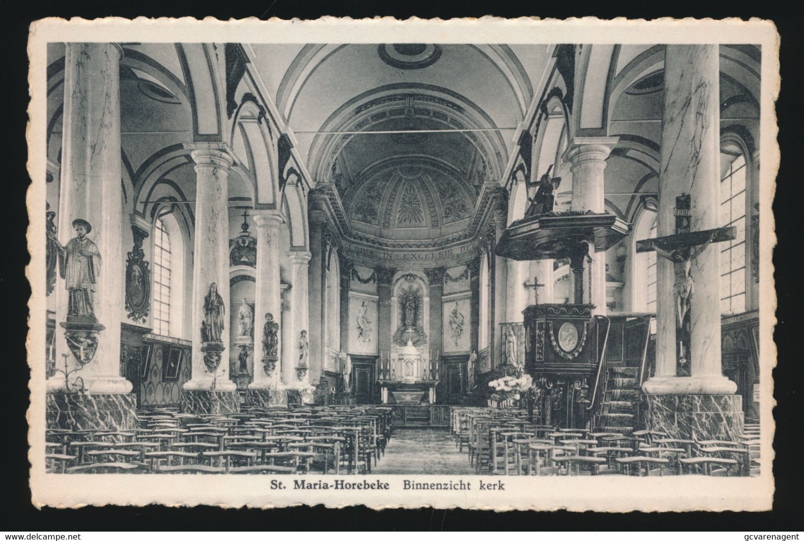 SINT MARIA HOOREBEKE   BINNENZICHT KERK - Horebeke