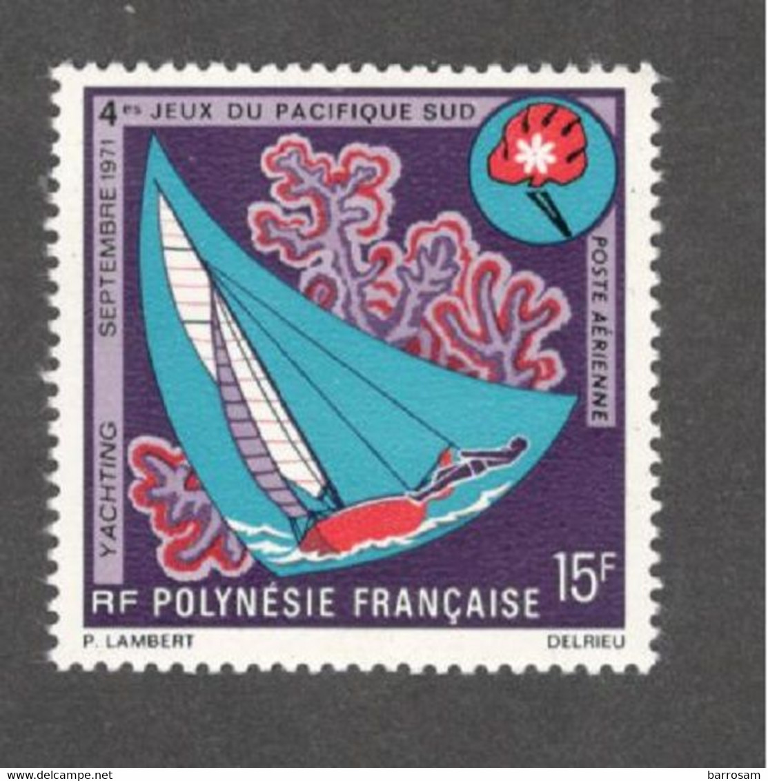 FRENCH POLYNESIA.....1971: Yvert  PA51mnh** SAILING - Otros & Sin Clasificación