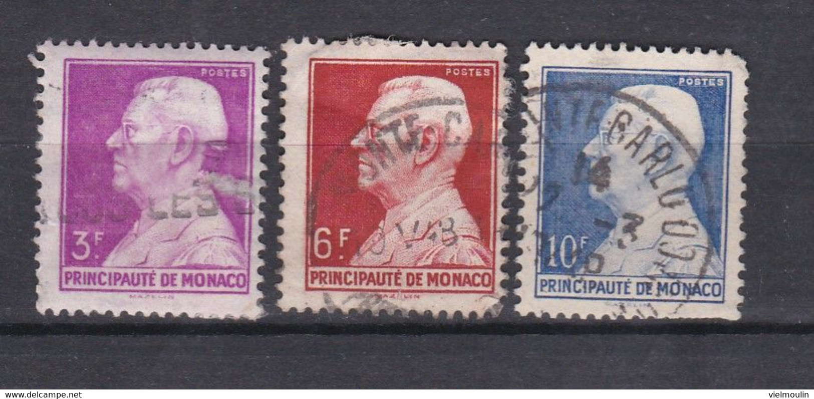 TIMBRES MONACO  PRINCE LOUIS II OBLITERE DU N° 281 AU 284 PM - Autres & Non Classés