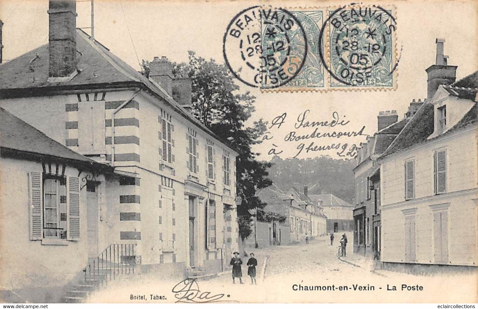 Chaumont En Vexin      60       Rue  Et La Poste      (voir Scan) - Chaumont En Vexin