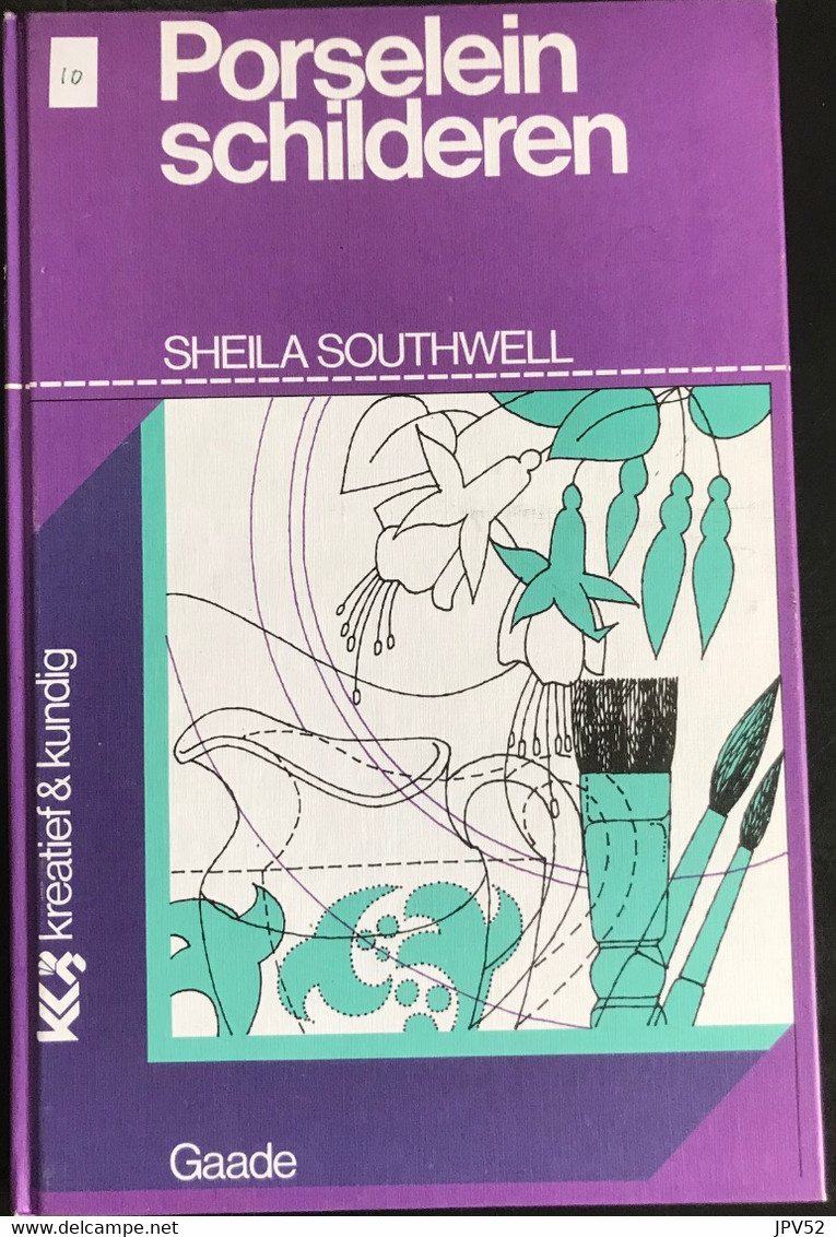 (358) Porcelein Schilderen -  Sheila Southwell - Gaade - 80p - 1981 - Als Nieuw - Praktisch