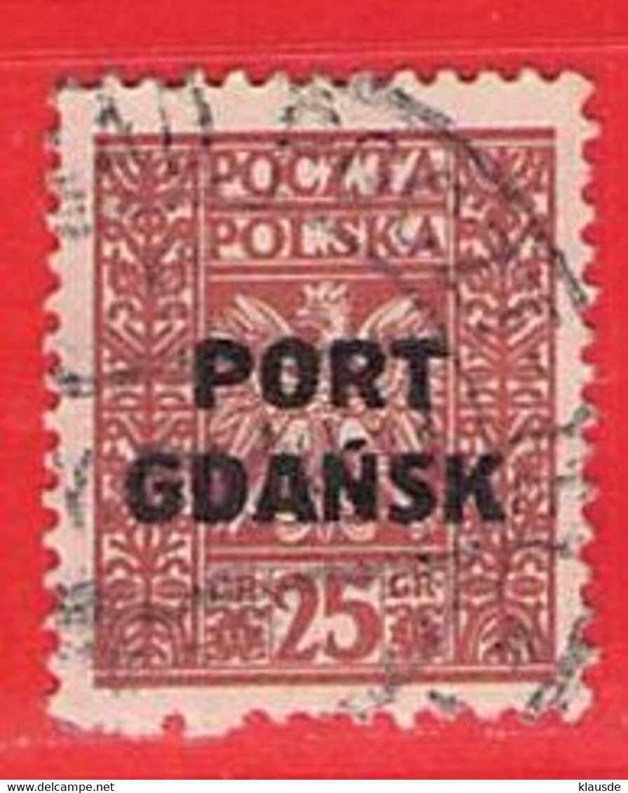 MiNr.22  O Deutschland Freie Stadt Danzig  Port Gdansk - Port Gdansk