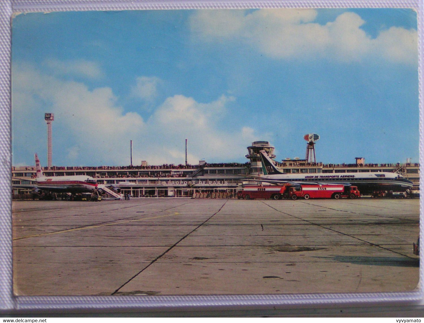 AEROPORT DE PARIS  LE BOURGET CAMION ESSO AVION UNION DE TRANSPORT AERIEN - Flugwesen