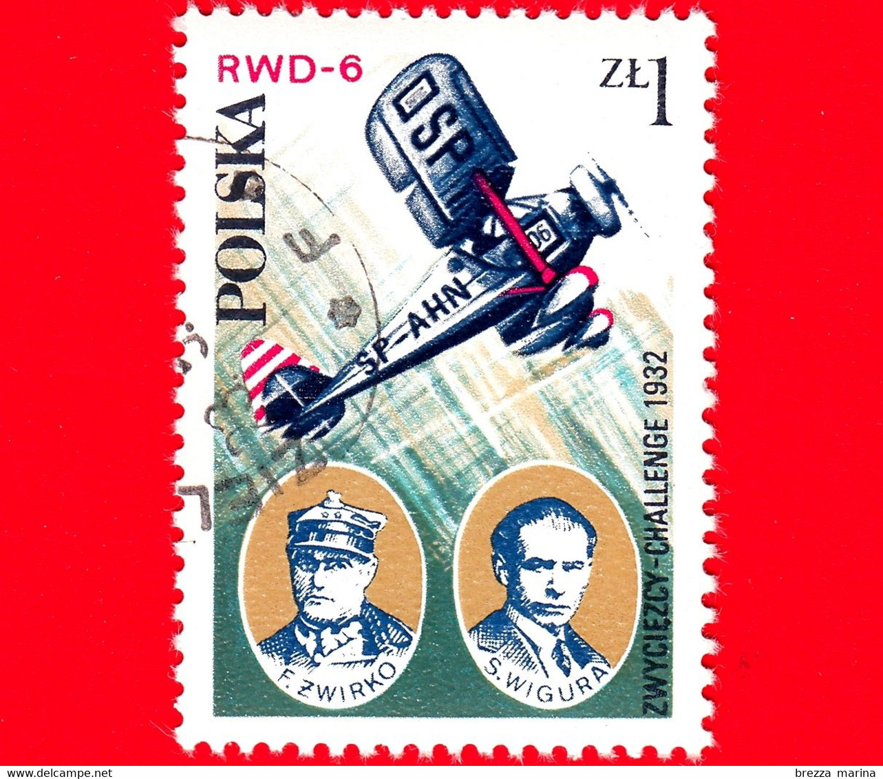 Nuovo - Oblit. POLONIA - 1978 - Aviazione - Aerei Sportivi - RWD-6, F. Zwirko E S. Wigura, 1932 - 1 - Ungebraucht