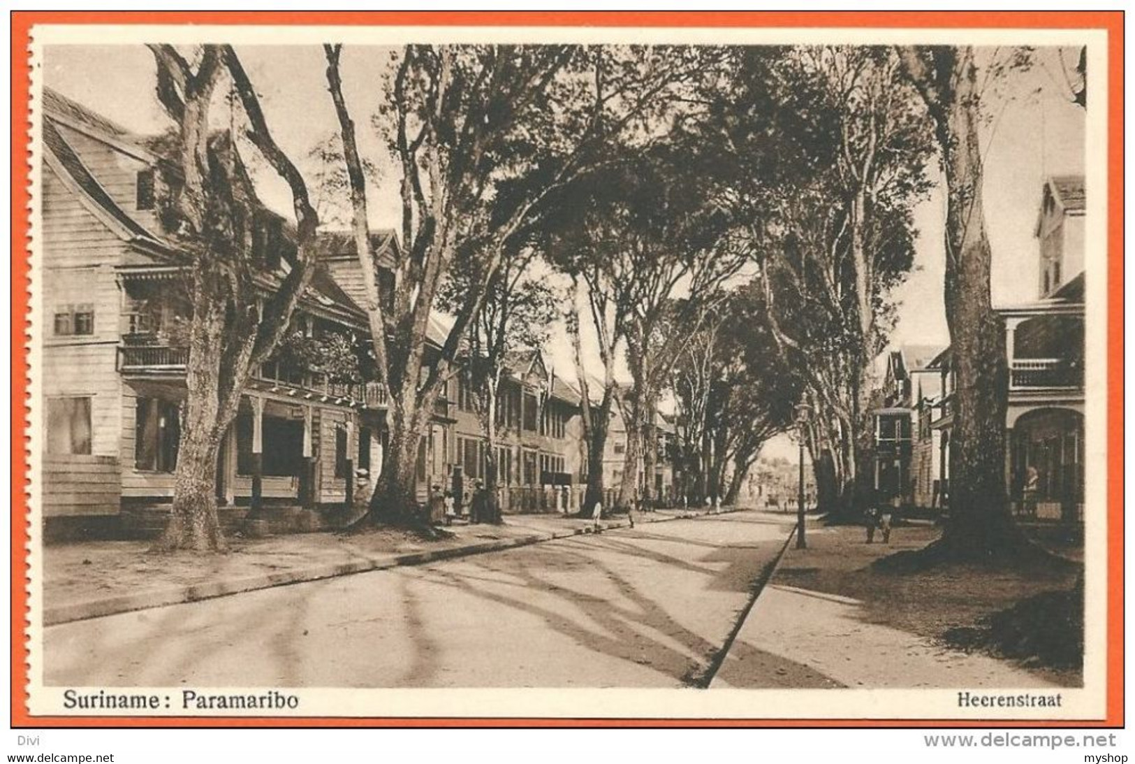 E040, * SURINAM / SURINAME, PARAMARIBO HERRENSTRAAT * UNUSED - Surinam