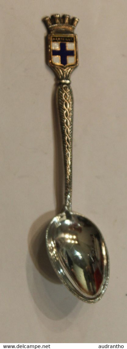 Petite Cuillère En Métal Argenté MARSEILLE Bouches-du-rhône Blason - Spoons