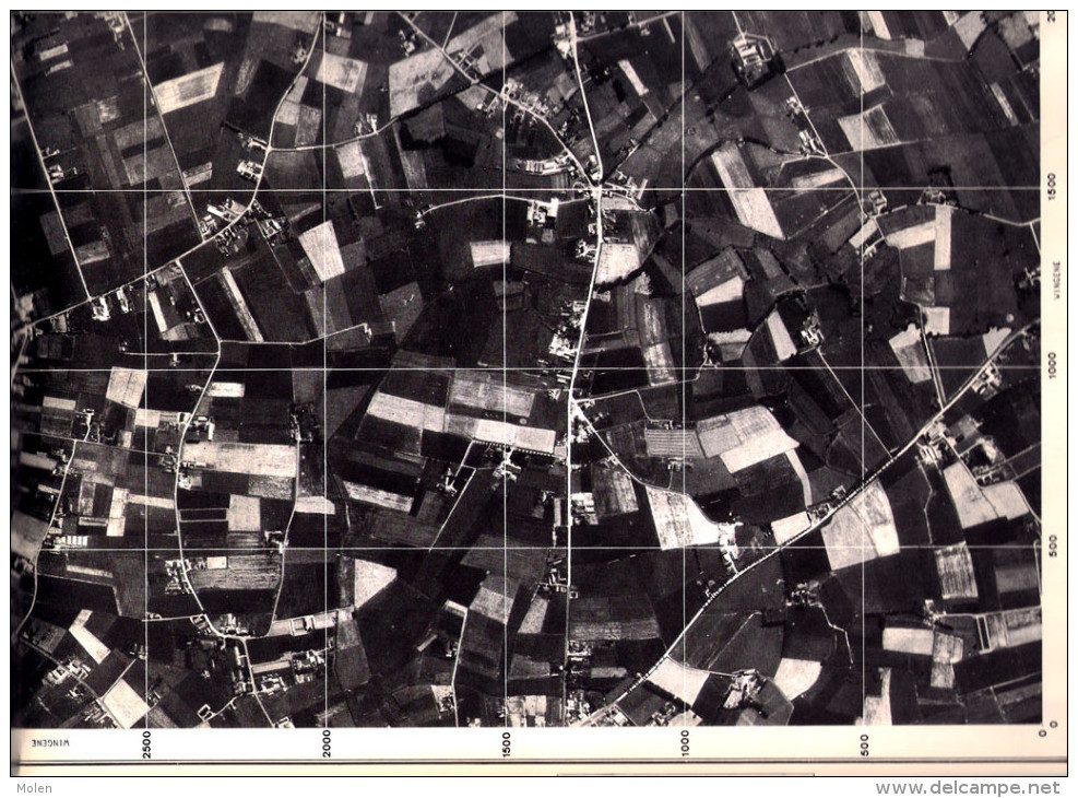 TOESTAND In 1971 GROTE LUCHT-FOTO Van WINGENE 63x48cm KAART ORTO PLAN 1/10.000 CARTOGRAPHIE PHOTO AERIENNE CARTE R233 - Wingene