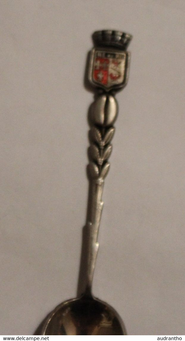 Petite Cuillère En Métal Argenté Augis île De Ré Blason - Spoons