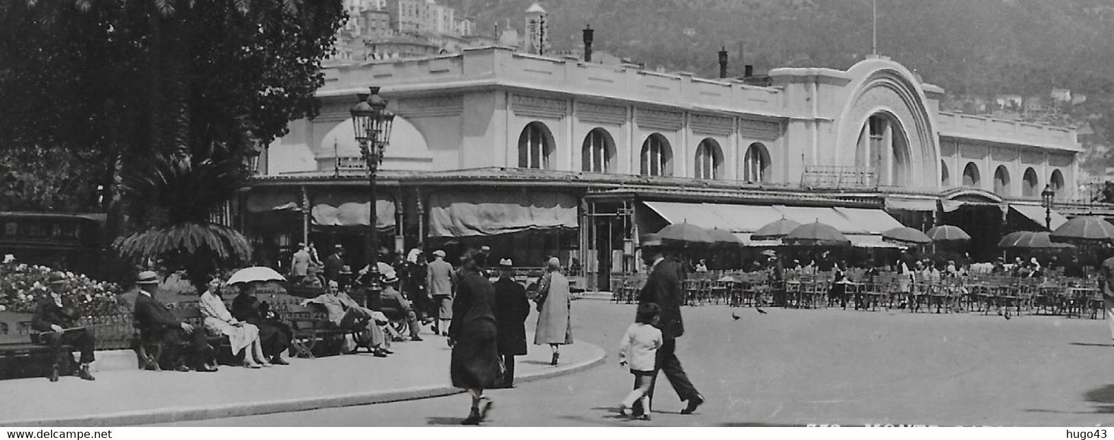 MONTE CARLO - N° 752 - CAFE DE PARIS AVEC PERSONNAGES - FORMAT CPA NON VOYAGEE - Bares Y Restaurantes