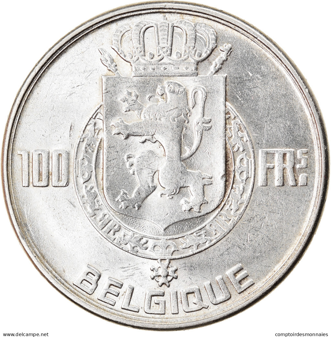 Monnaie, Belgique, 100 Francs, 100 Frank, 1950, SUP, Argent, KM:138.1 - 100 Franc