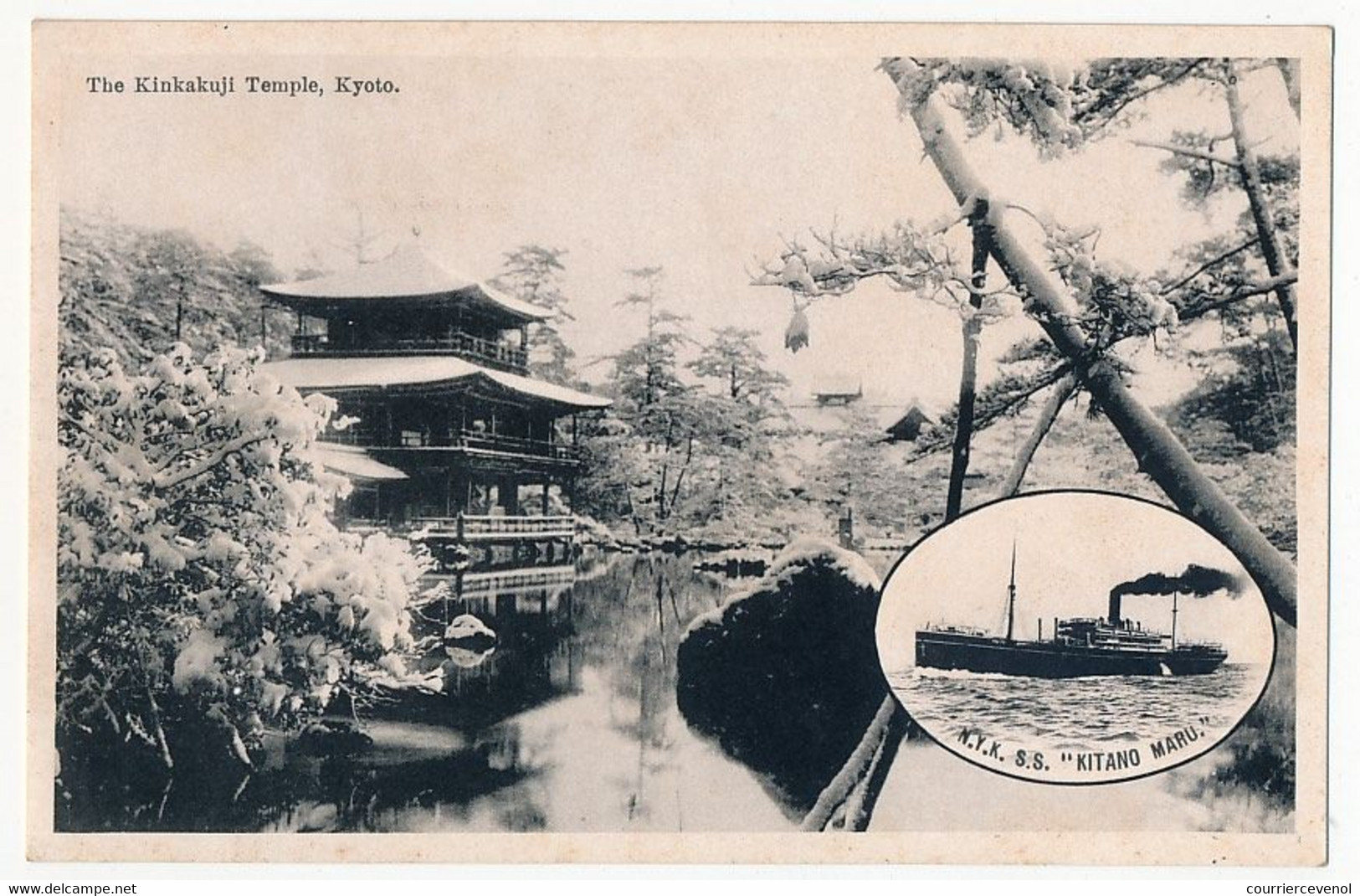 CPA - BATEAUX / JAPON - Nippon Yusan Kaisha S.S."KITANO MARU" - The Kinkakuji Temple, Kyoto - Commerce