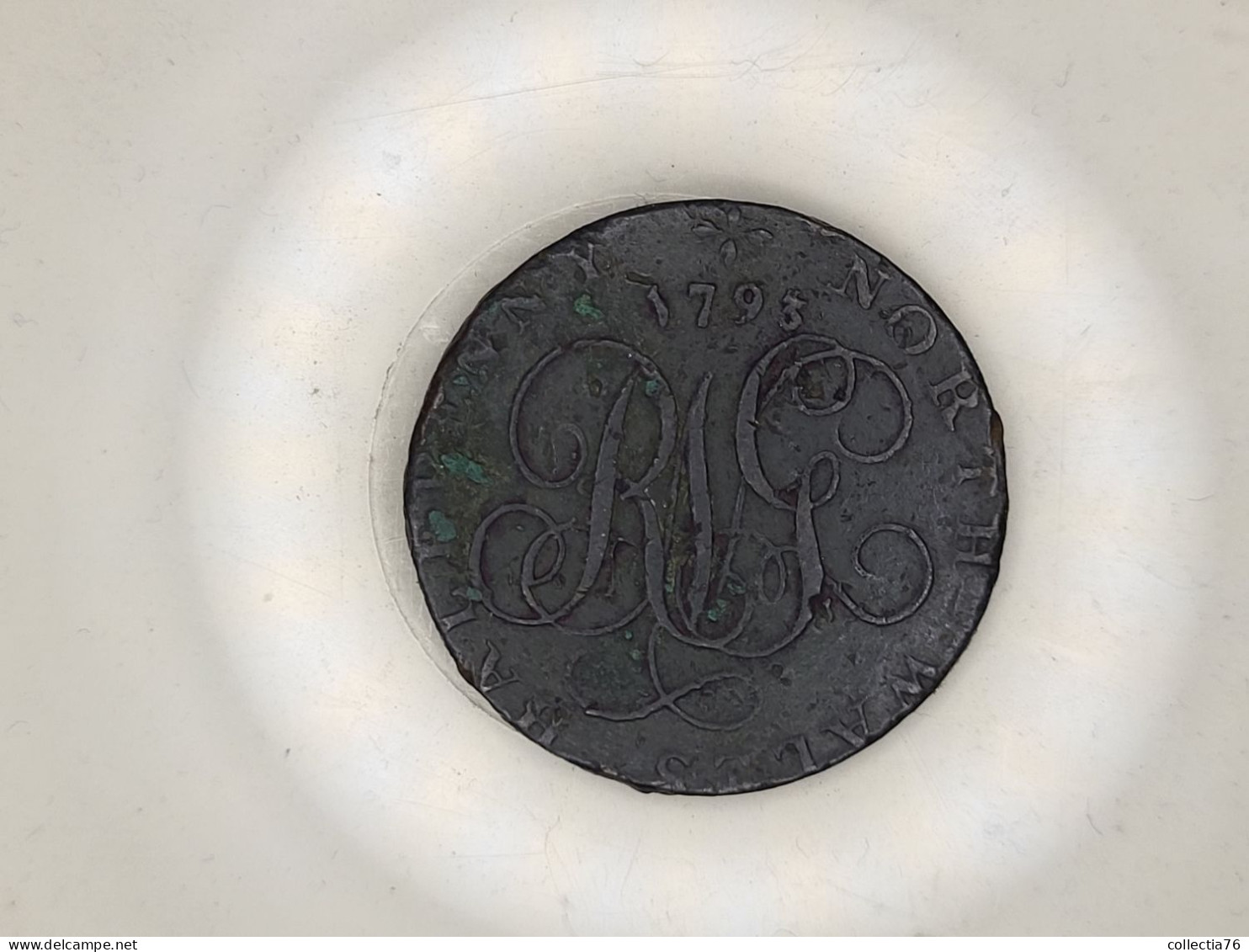 MONNAIE COIN GRANDE BRETAGNE NORTH WALES HALF PENNY DRUIDE 1793 - B. 1/2 Penny