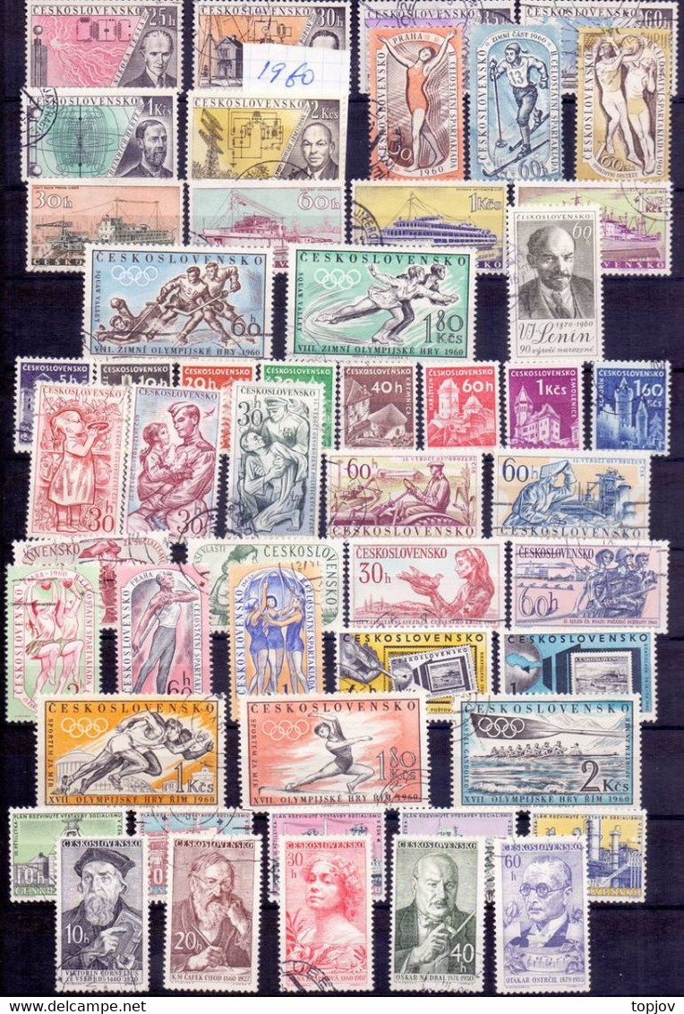 CZECHOSLOVAKIA - COLLECTIONS  1918 to 1965 - **/*/o - 30 scans