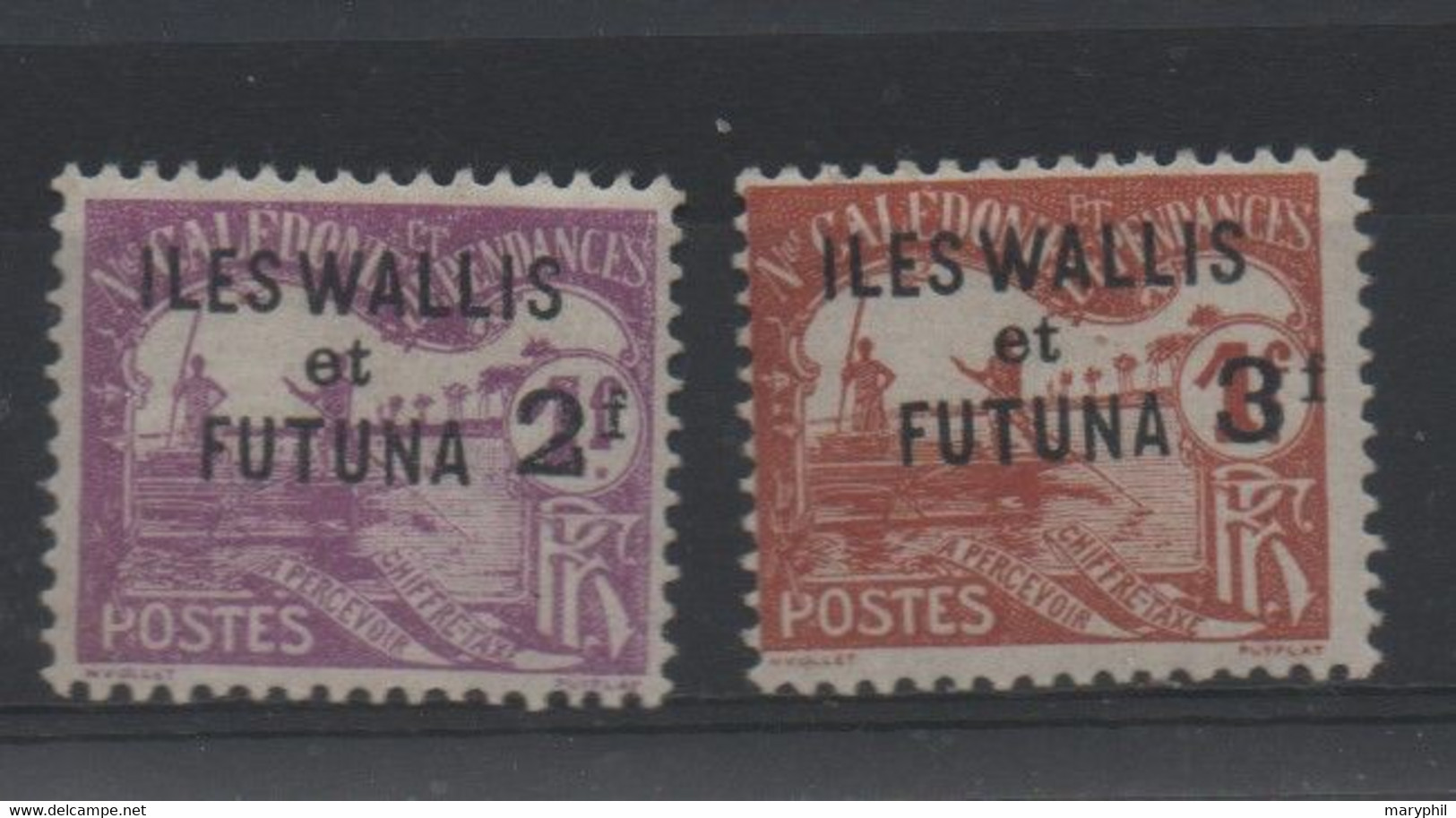 WALLIS ET FUTUNA TAXE  N° 1/10 *  - COTE 57 € - Timbres-taxe