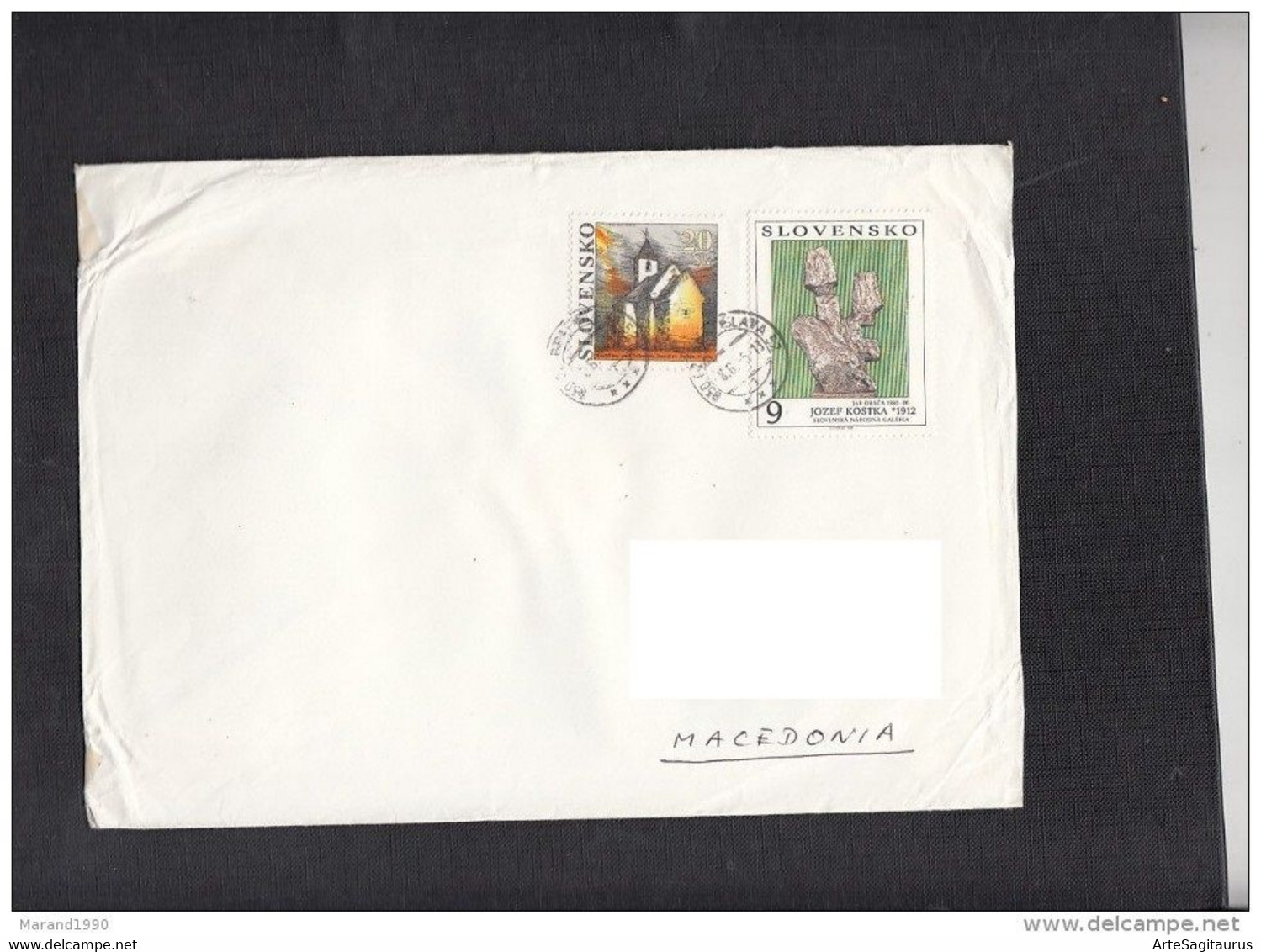 SLOVAKIA, COVER, ART, REPUBLIC OF MACEDONIA  (006) - Storia Postale