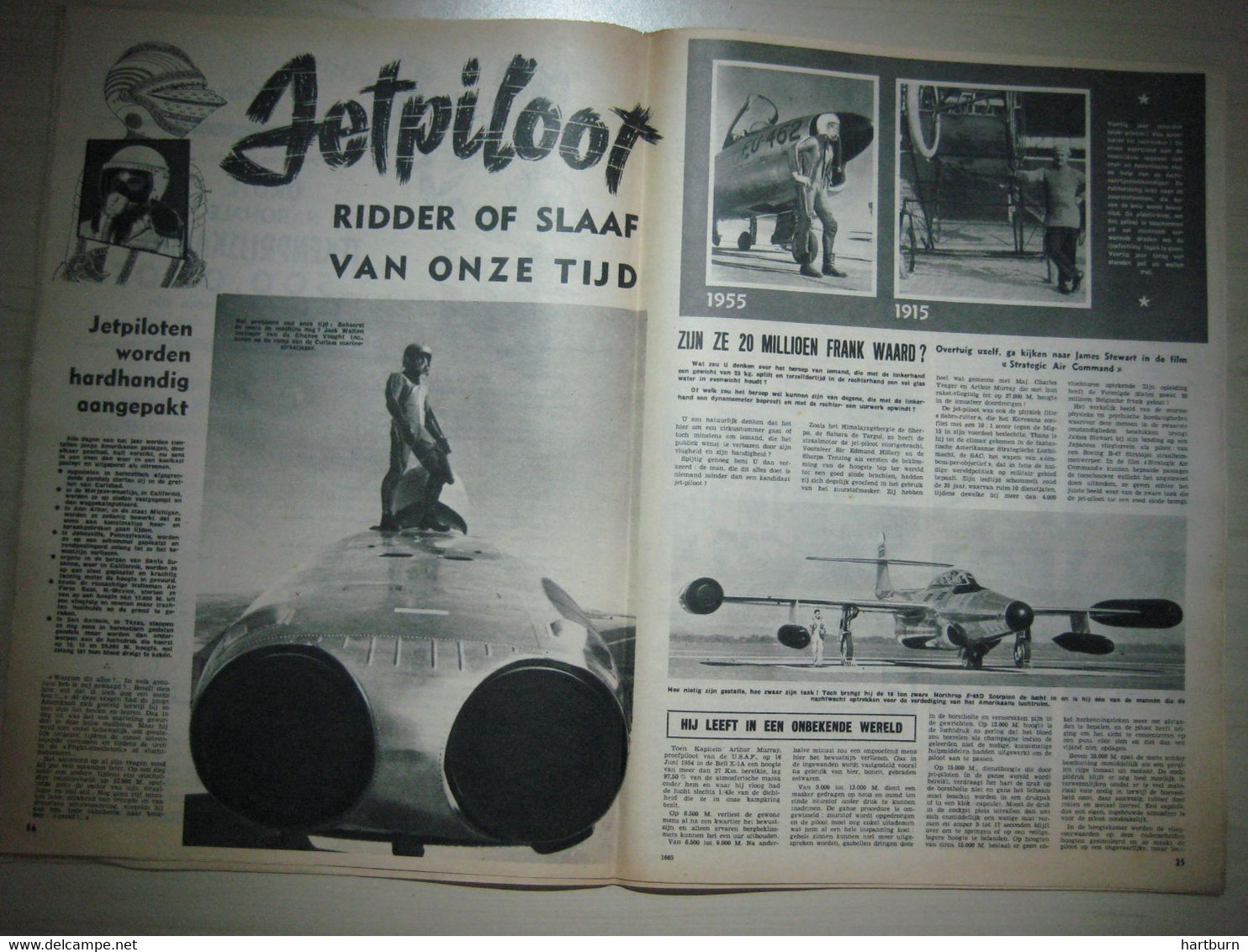 Jetpiloot, Ridder Of Slaaf. Luchtvaart, Vliegtuig, Piloot, (20.10.1955) - Otros & Sin Clasificación