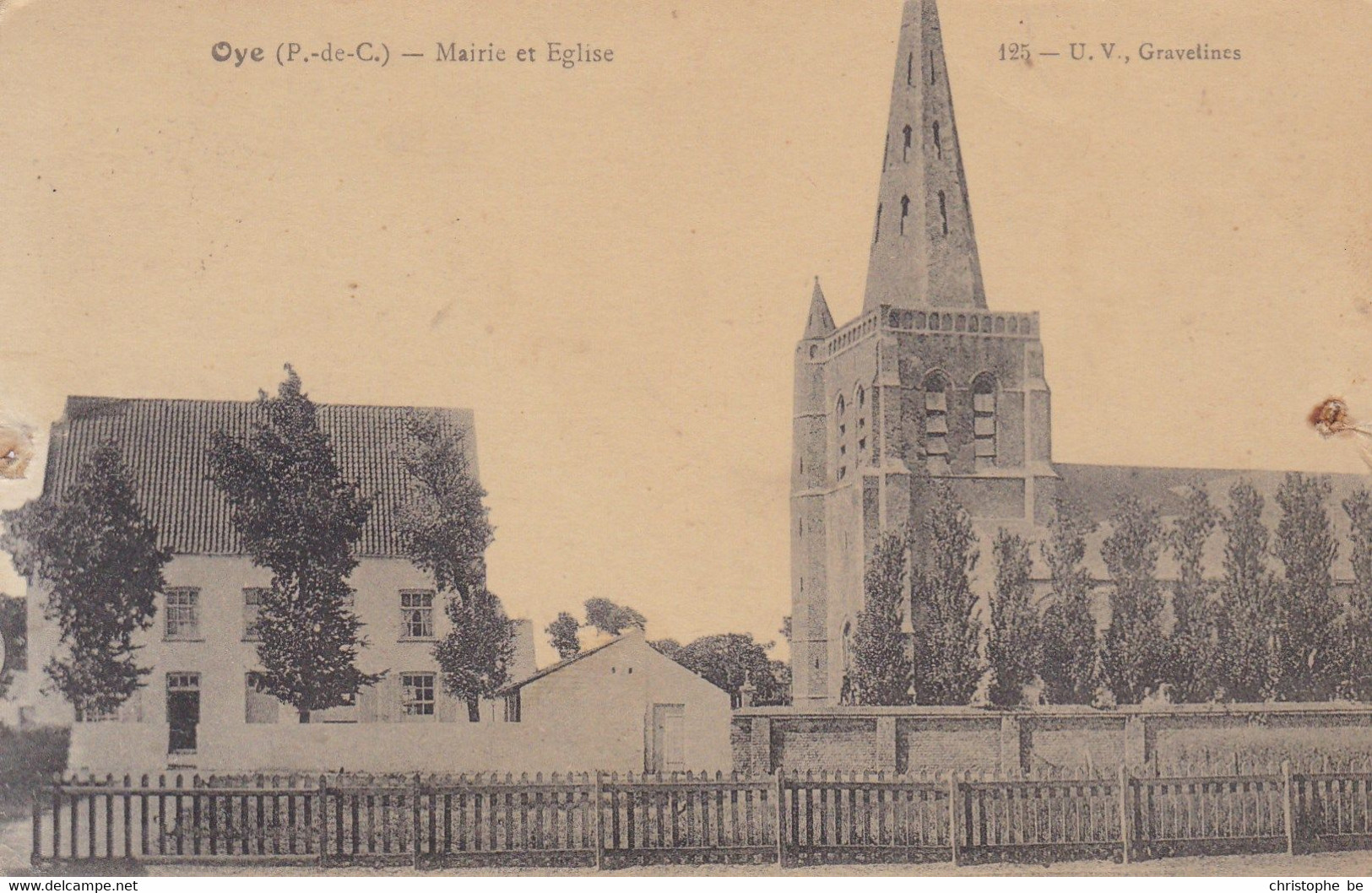 Oye, Mairie Et Eglise (pk72300) - Oye Plage