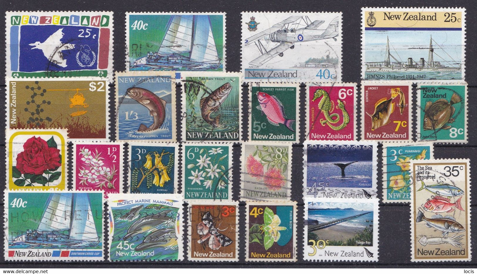 NEW ZEALAND Different Used Stamps - Colecciones & Series