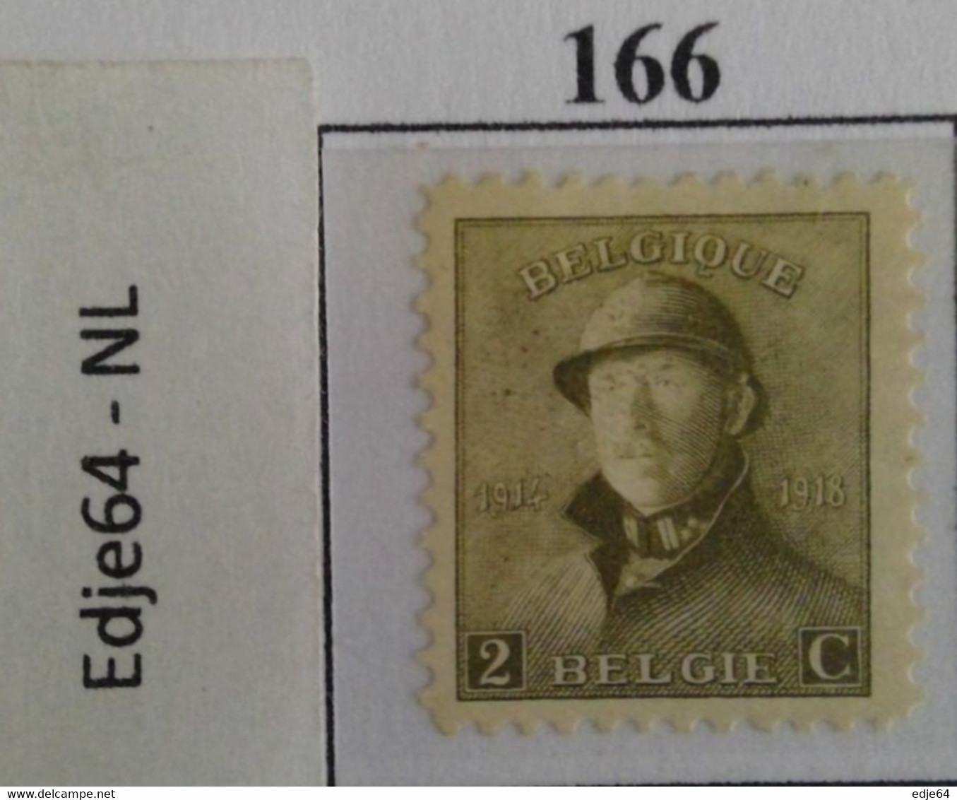 België 1919 Frankeerzegels Albert Met Helm - 1919-1920  Re Con Casco