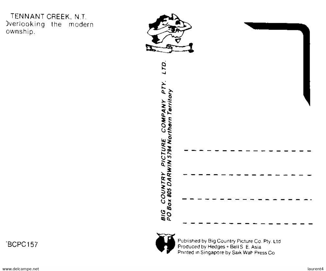 (W 15) Australia - NT - Tennant Creek - Non Classés