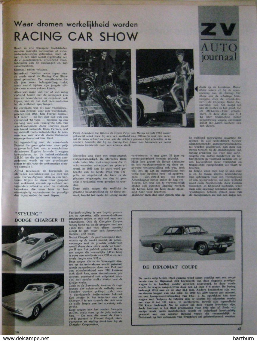 Racing Car Show (11.02.1965)  Autosalon, Londen - Other & Unclassified