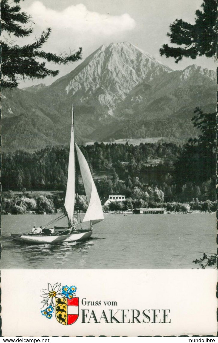 Österreich - Echtfotokarte Gruss Vom FAAKERSEE / Kärnten - Faakersee-Orte