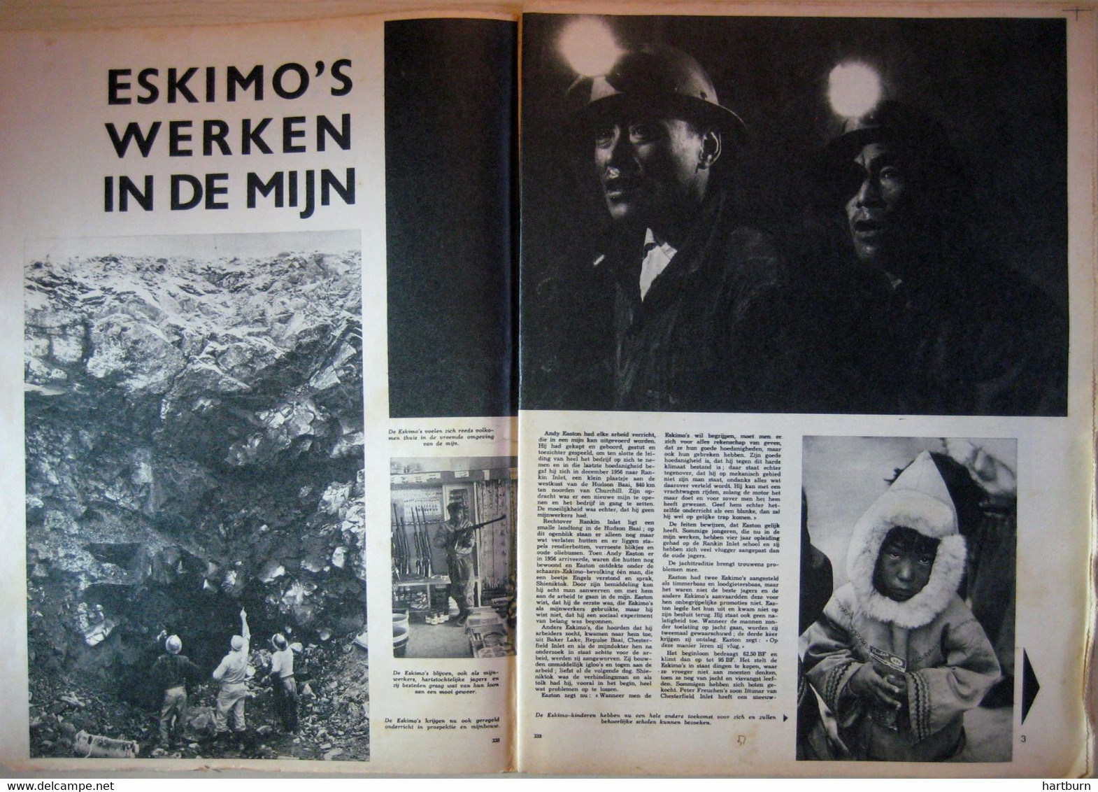 Eskimo's Werken In De Mijn (14.02.1963) Rankin Inlet, Schiereiland Kudlulik In Nunavut, Canada - Other & Unclassified