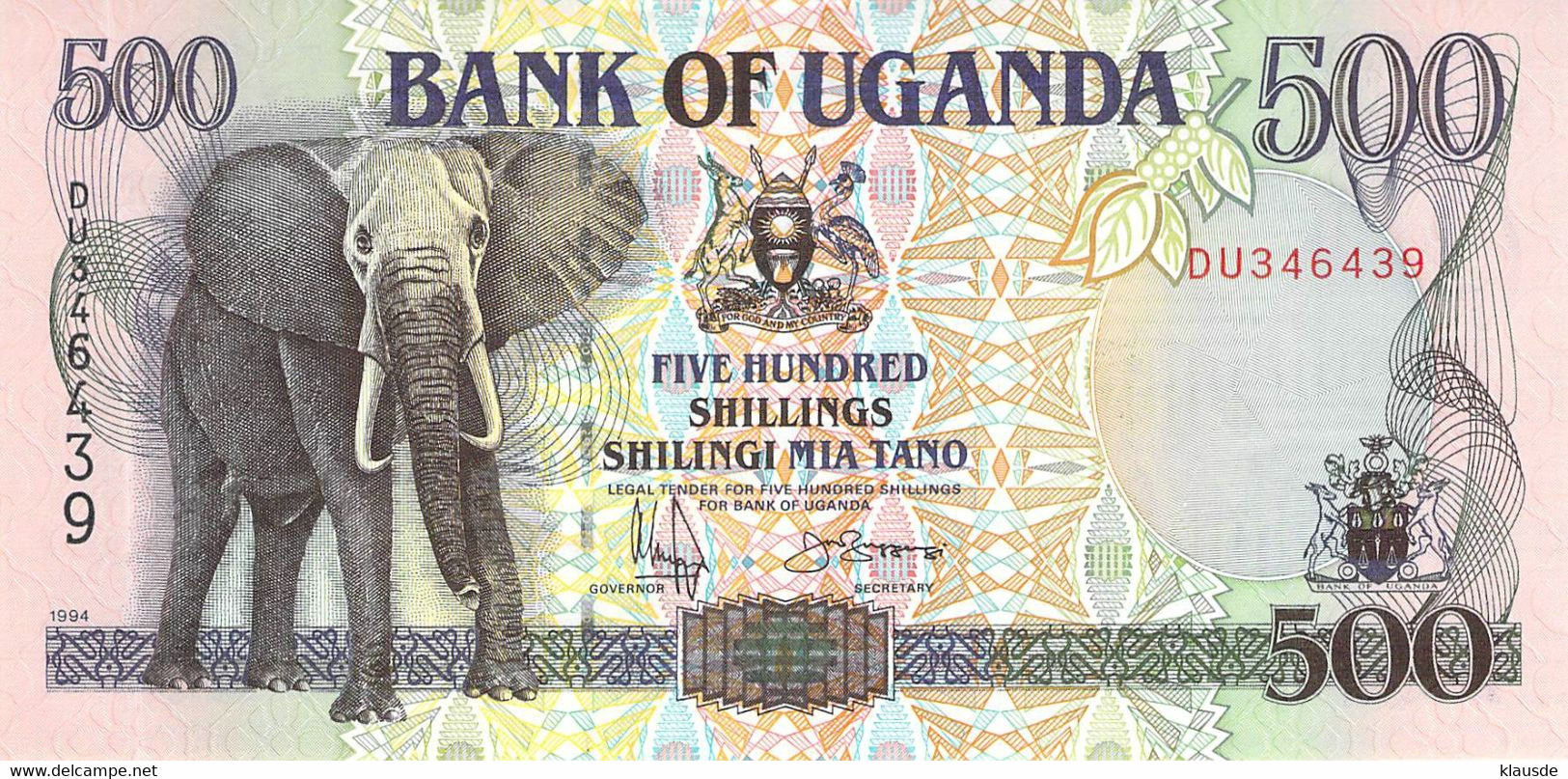 500 Schillings UNC (I) Uganda - Uganda