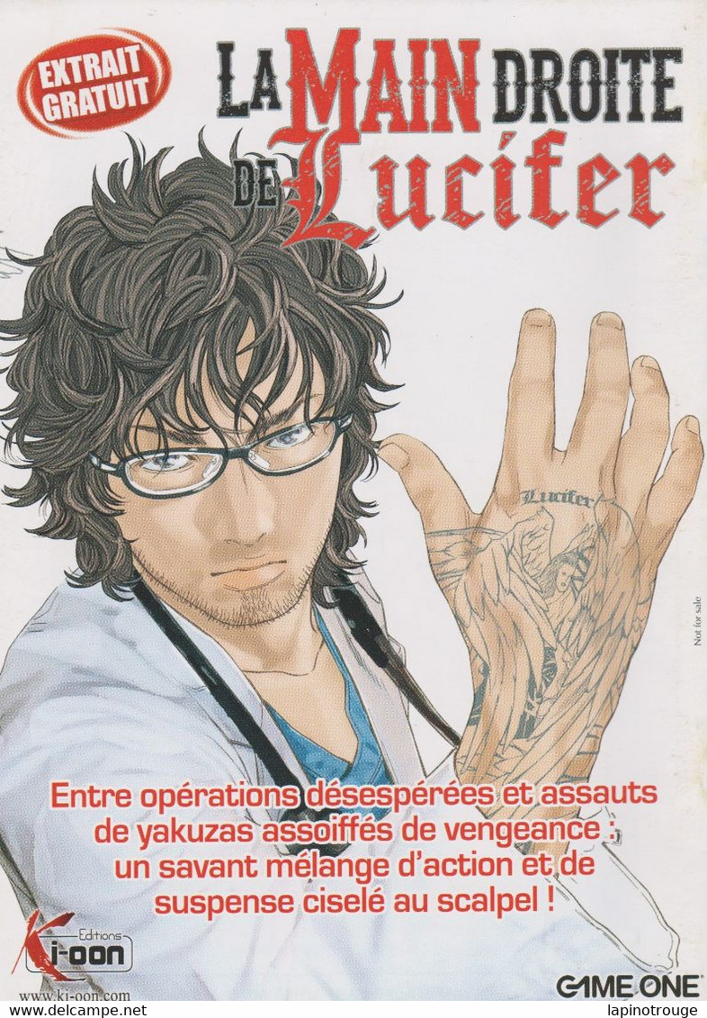 Livret La Main Droite De Lucifer SERIZAWA Naoki Ki-Oon 2013 (Seinen - Varia