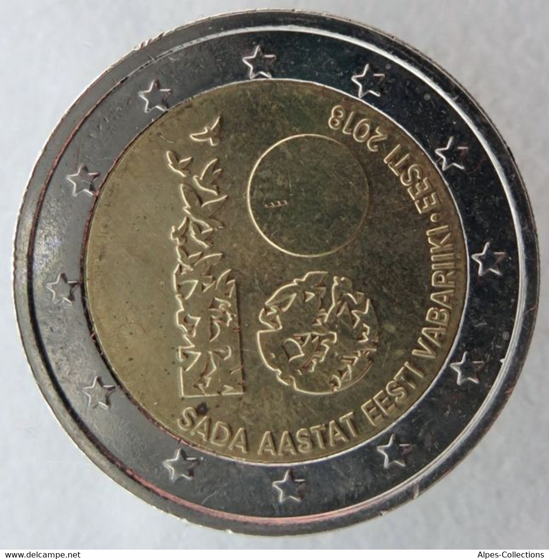 ET20018.2 - ESTONIE - 2 Euros Commémo. 100 Ans République D'Estonie - 2018 - Estland