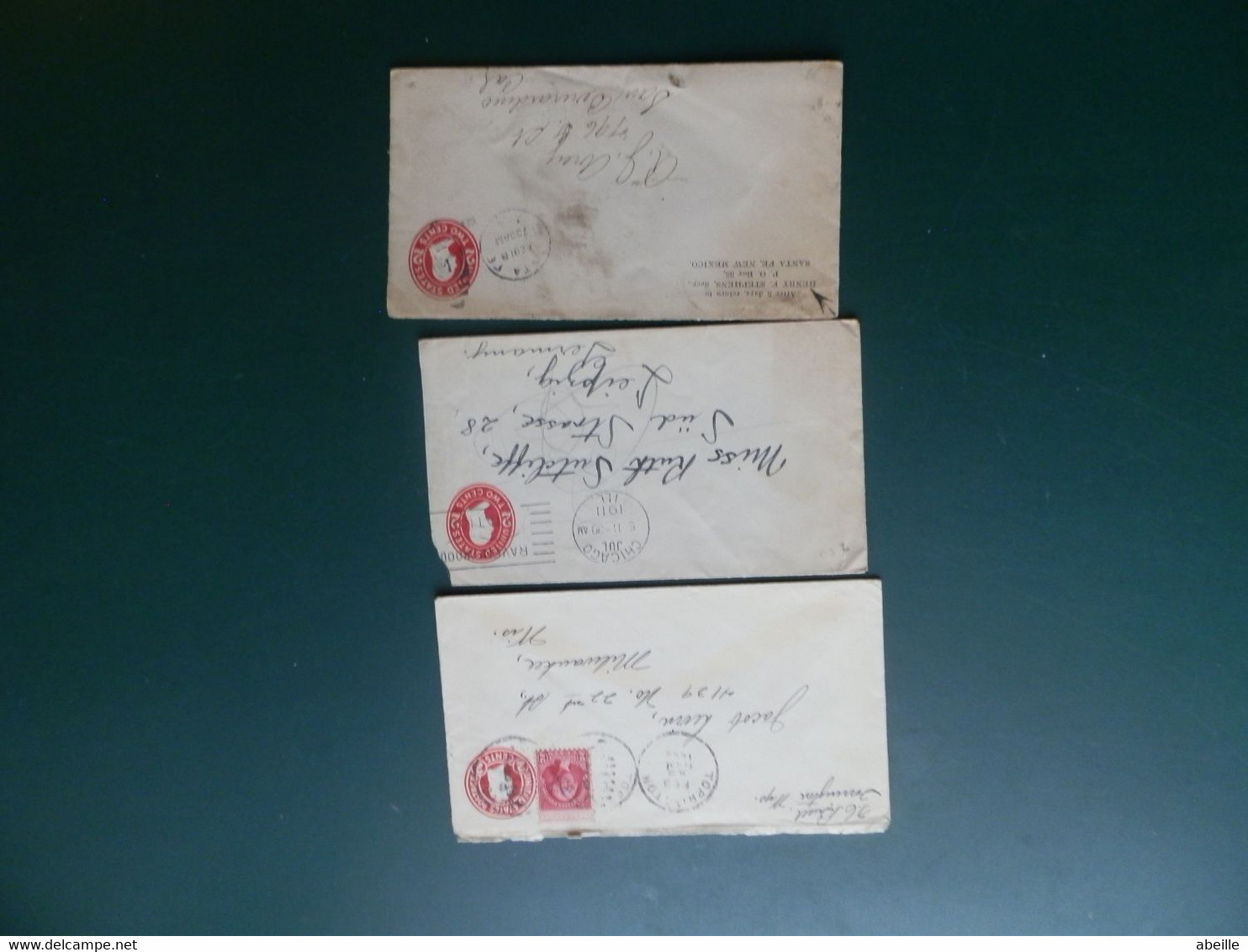 KARTONNEN DOOS  C/LOT45: 15 ENVELOPPES OBL. 2 CENT - 1921-40