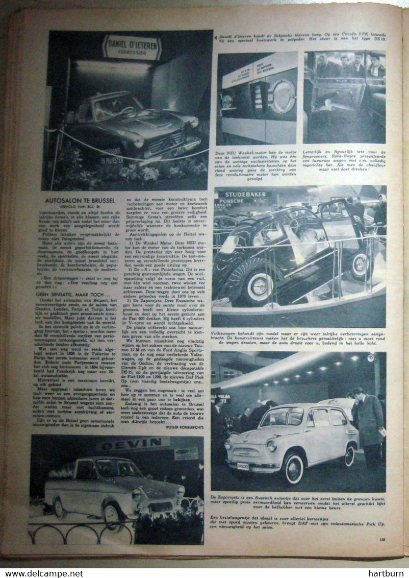 Autosalon Te Brussel - Bruxelles (26.01.1961) - Other & Unclassified