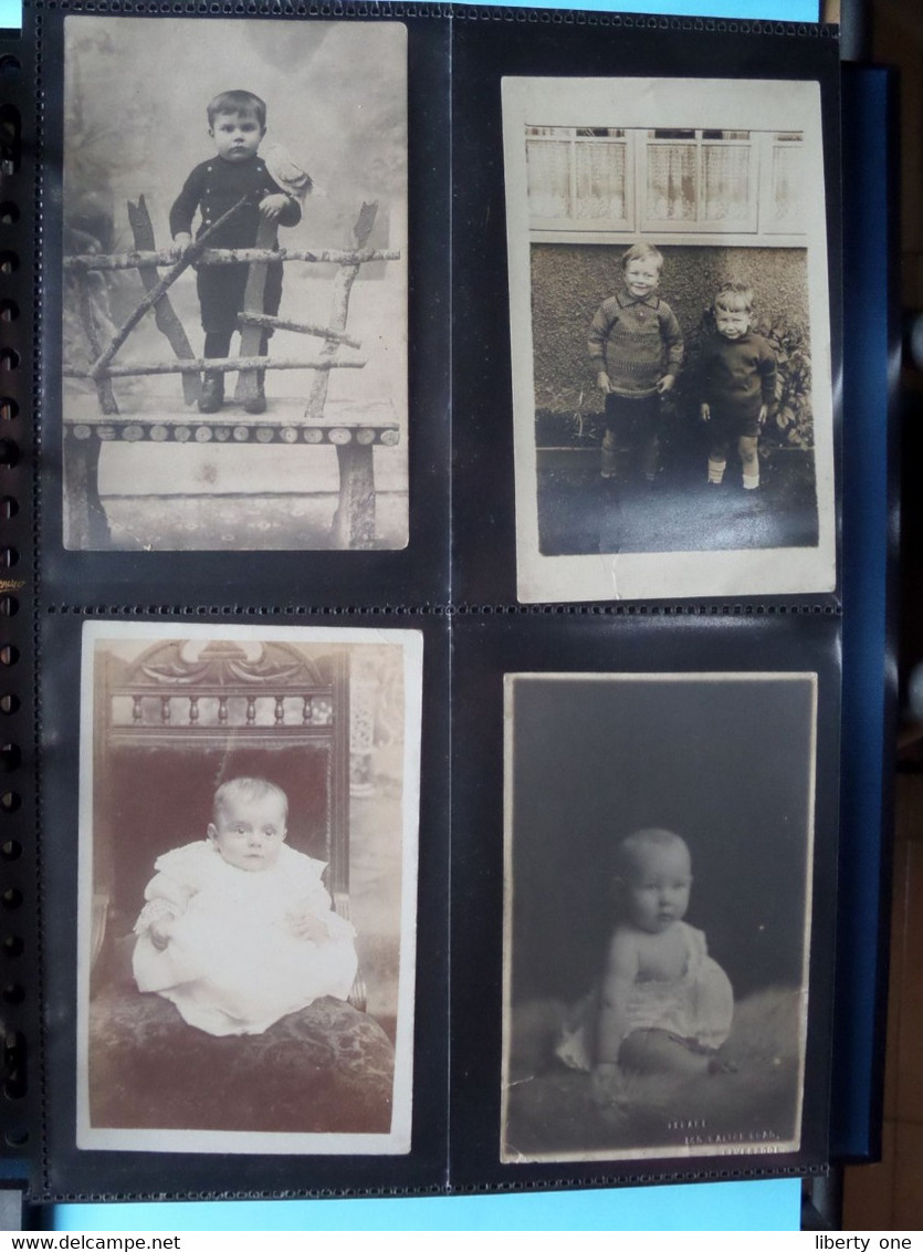 CHILDREN - des ENFANTS - KINDEREN - NINOS - BAMBINI / 1 LOT van 176 foto's ( zie scans ) Carte Photo !